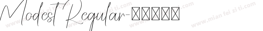 Modest Regular字体转换